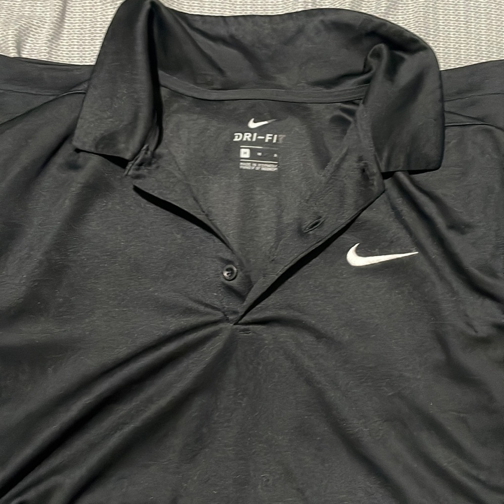 Nike Dri-fit black Polo (M)